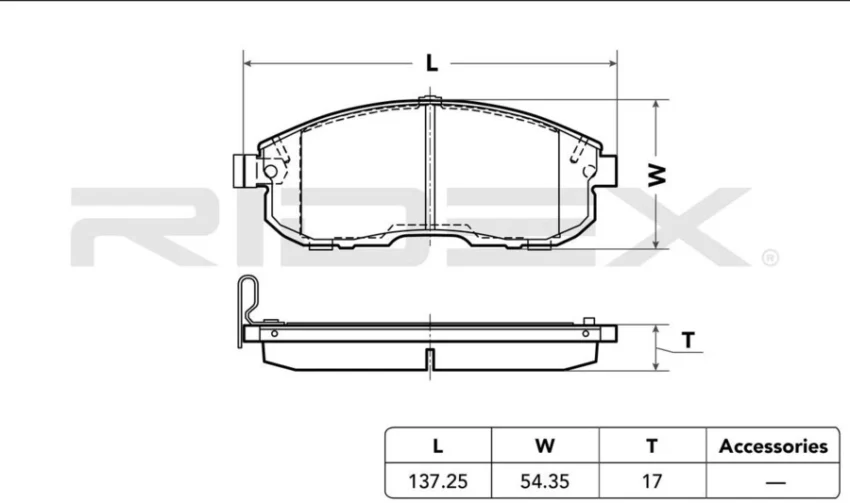 Nissan Juke/Teana/Sylphy Front Brake Pads Set - Image 3